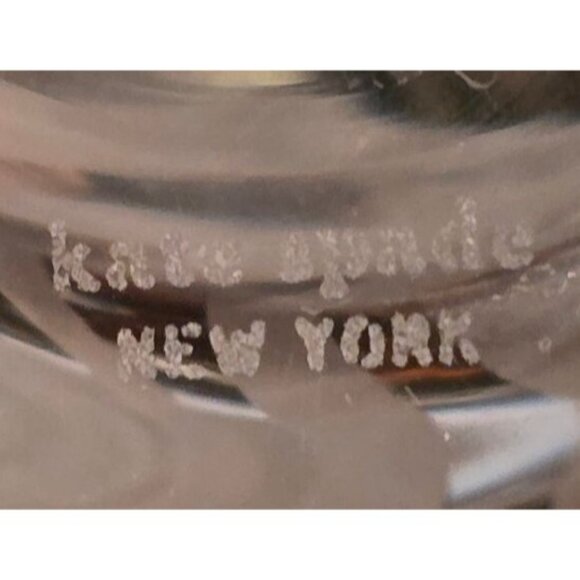 4 Whisky Glasses Kate Spade New York Etched Zebra Print Frosted Design 4" - Picture 2 of 9